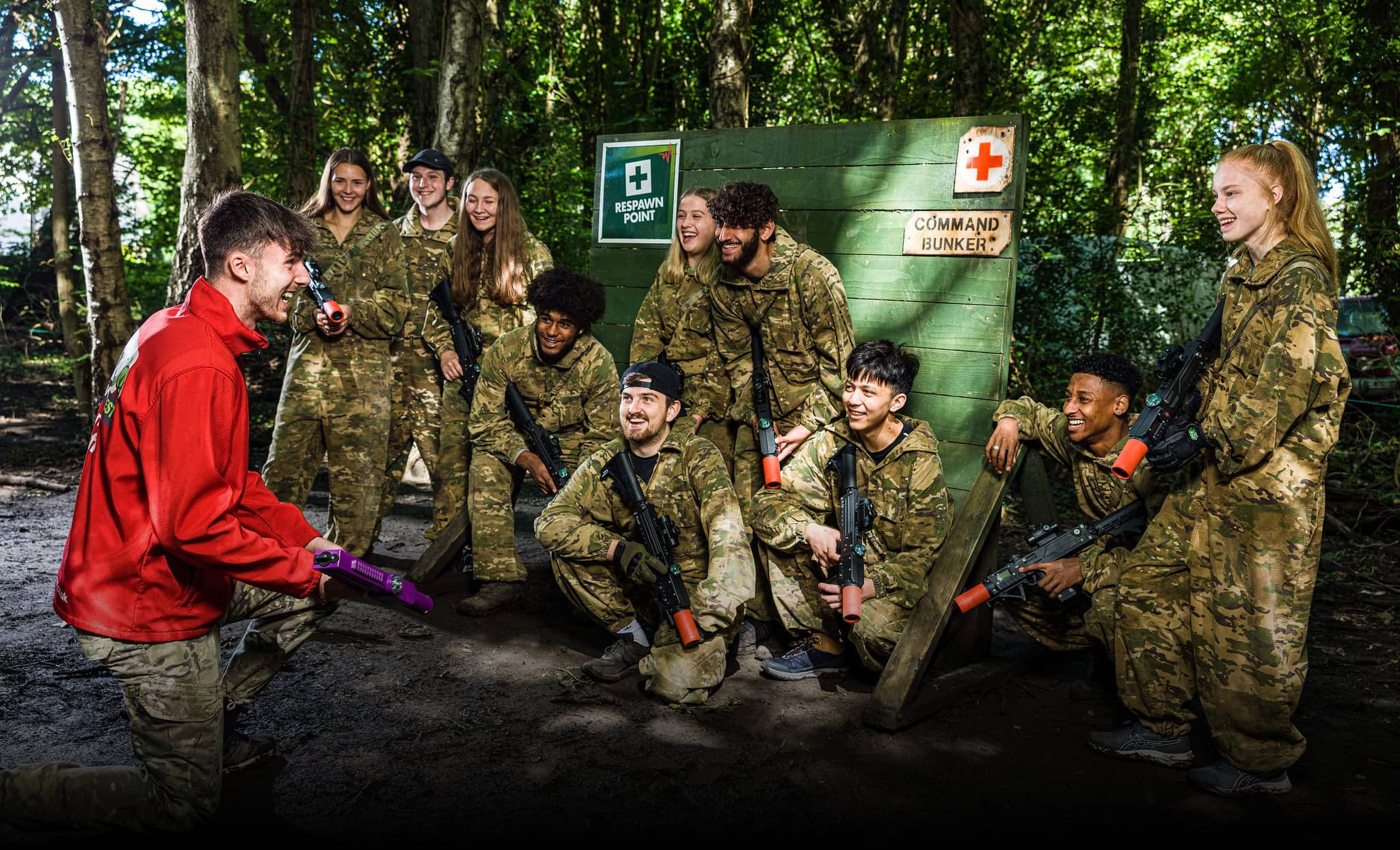 GO Action Forest laser tag command bunker