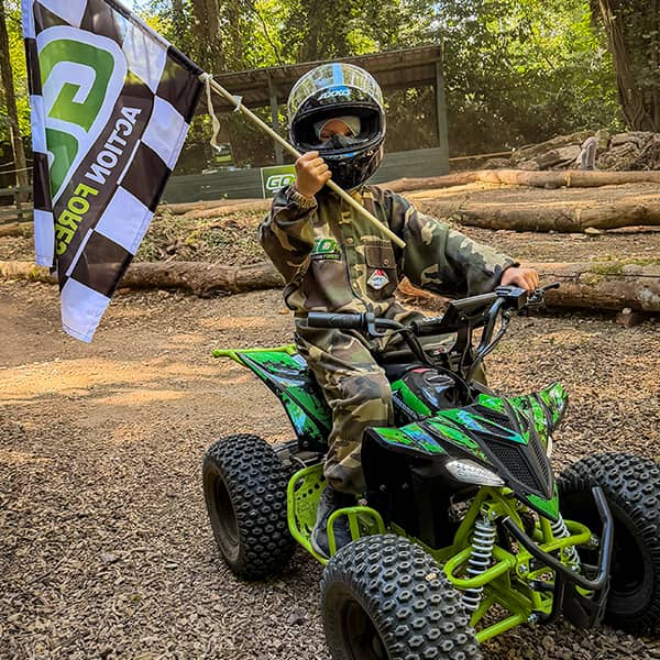 Kids quad biking