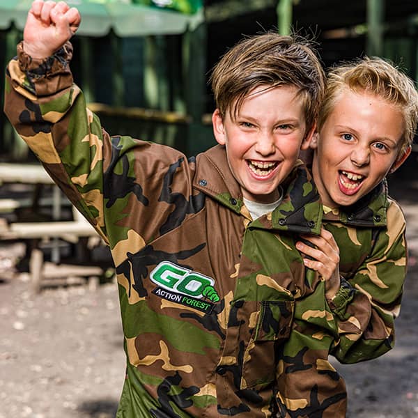 Two boys at Base Camp